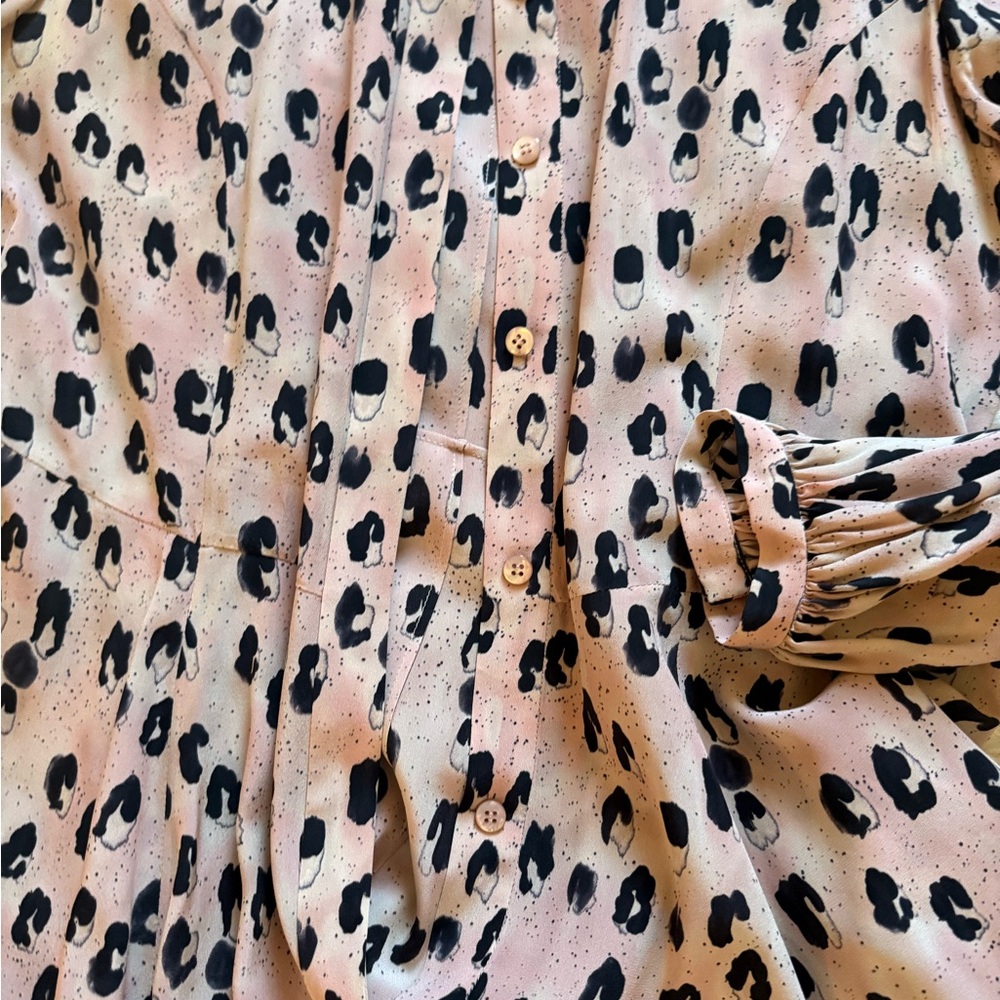 EUC Carolina Herrera Leopard Print Dress with belt - Picture 8 of 11